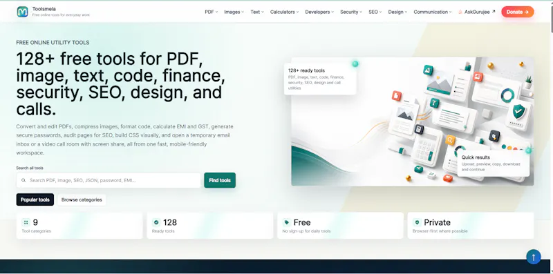 Toolsmela screenshot 2