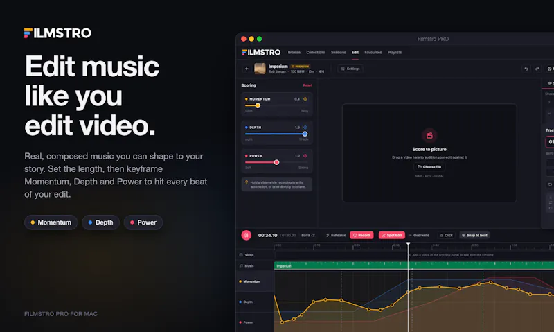 Filmstro PRO for Mac screenshot 2