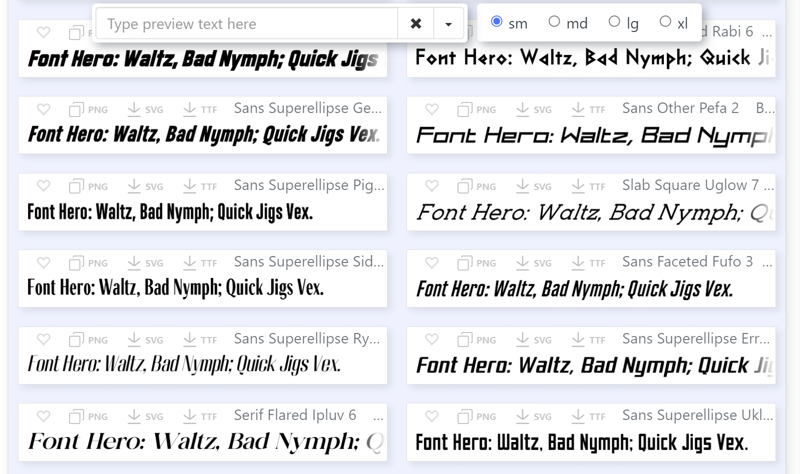 Font Hero gallery image