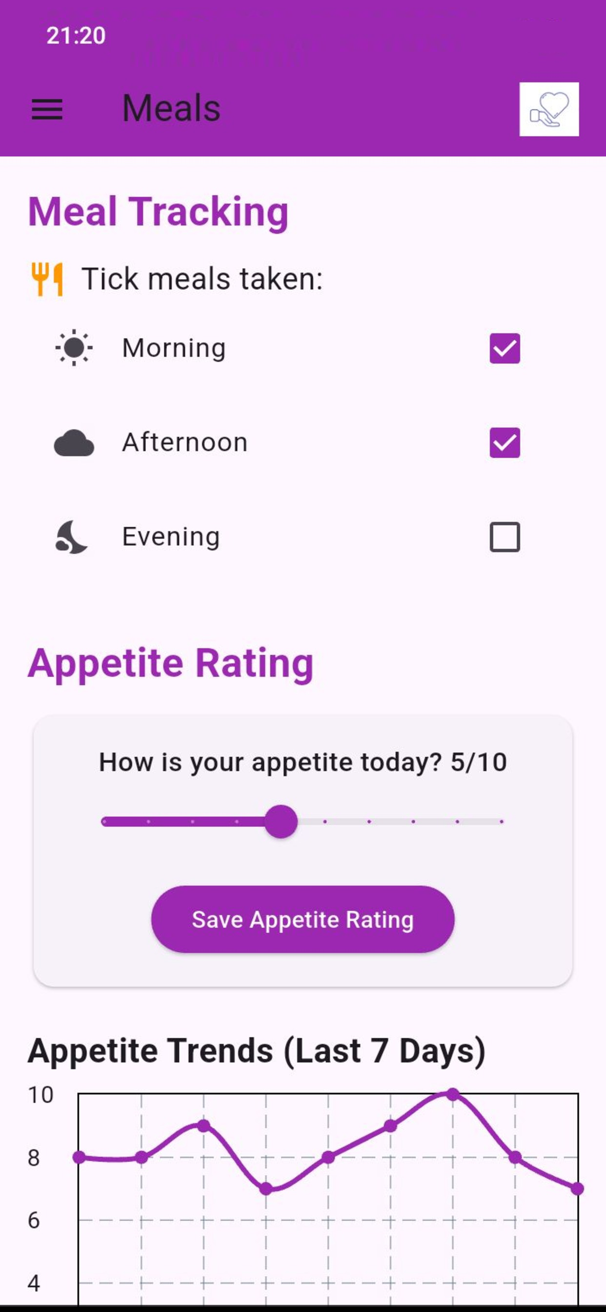 CalmCare - Screenshot 3 showing product features and functionality