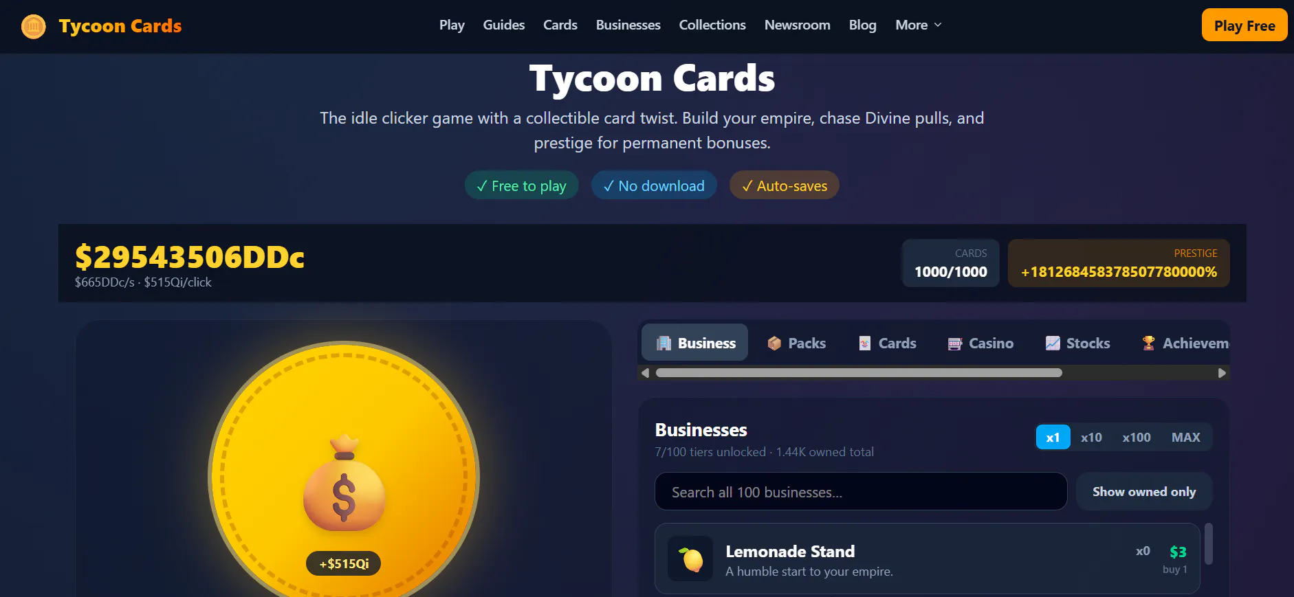 Tycoon Cards gallery image