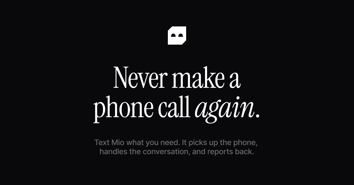 Mio - Main product screenshot demonstrating key features and user interface