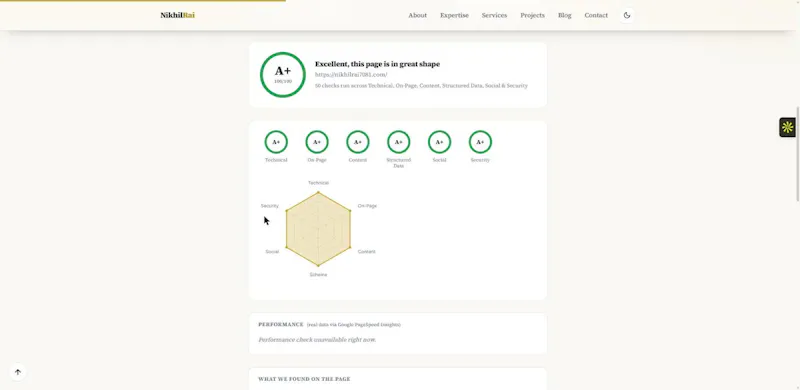Free Instant SEO Audit screenshot 1