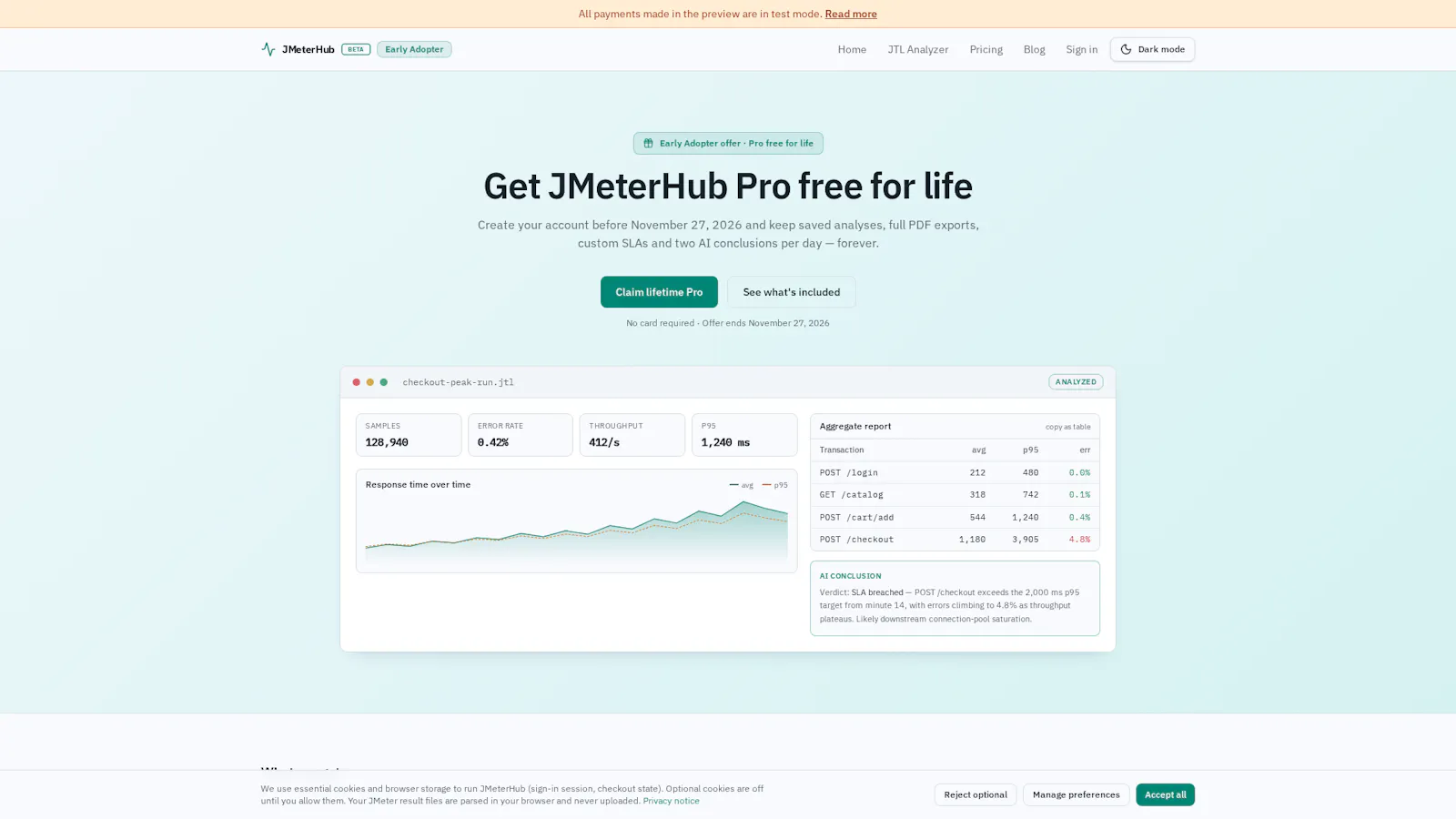 JMeterHub screenshot 2