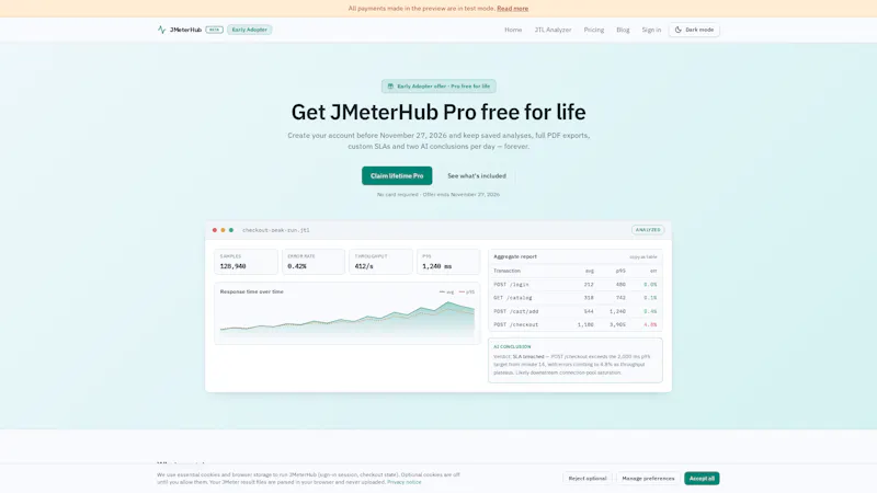 JMeterHub screenshot 2