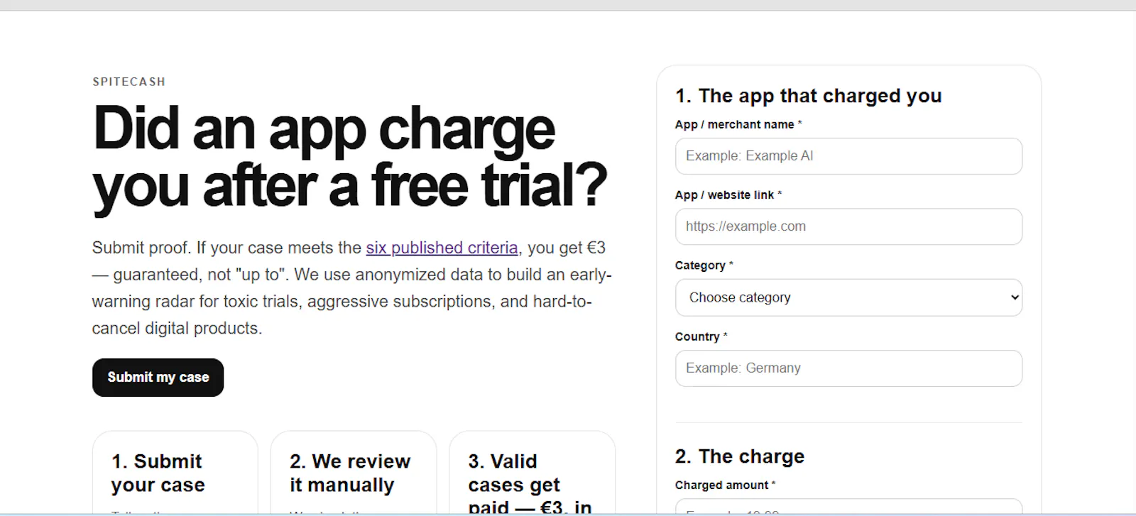 SpiteCash screenshot 1
