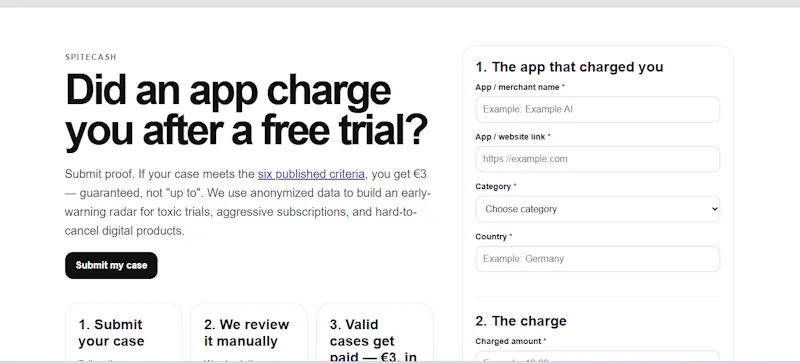 SpiteCash screenshot 1
