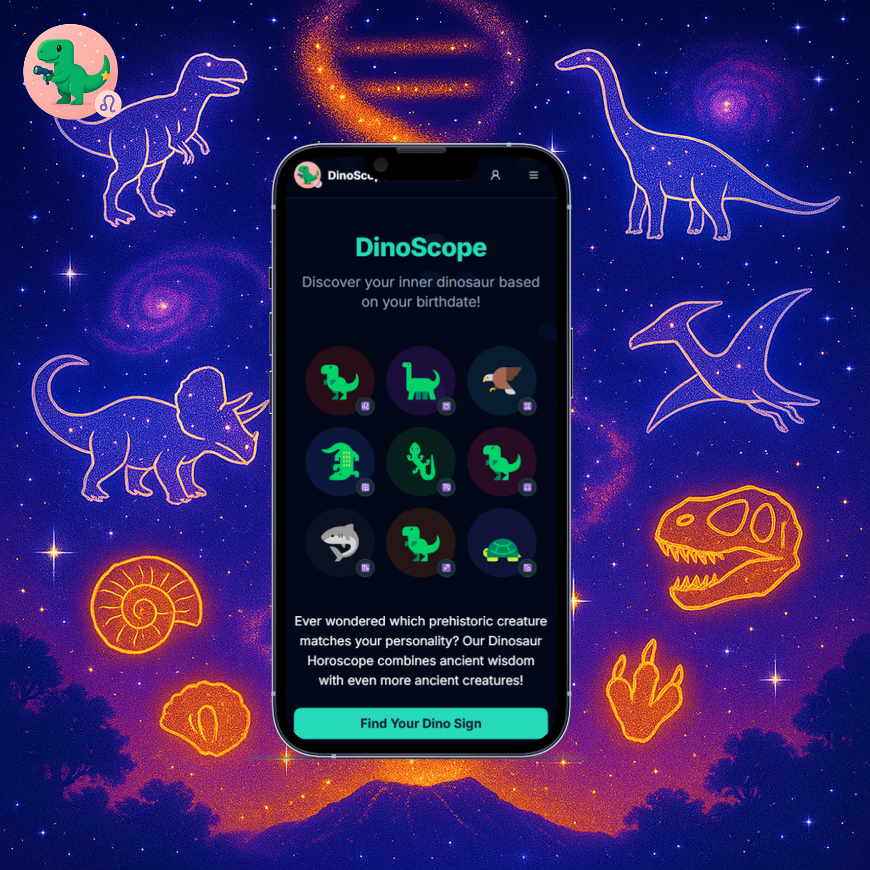 Mídia 3 de Dinoscópio - Qual é o seu signo do zodíaco pré -histórico?