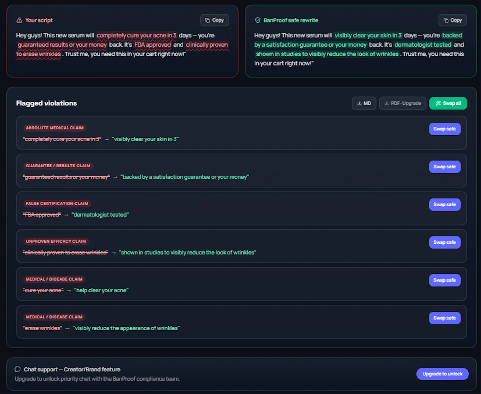  BanProof AI screenshot 4