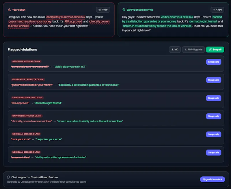  BanProof AI screenshot 4