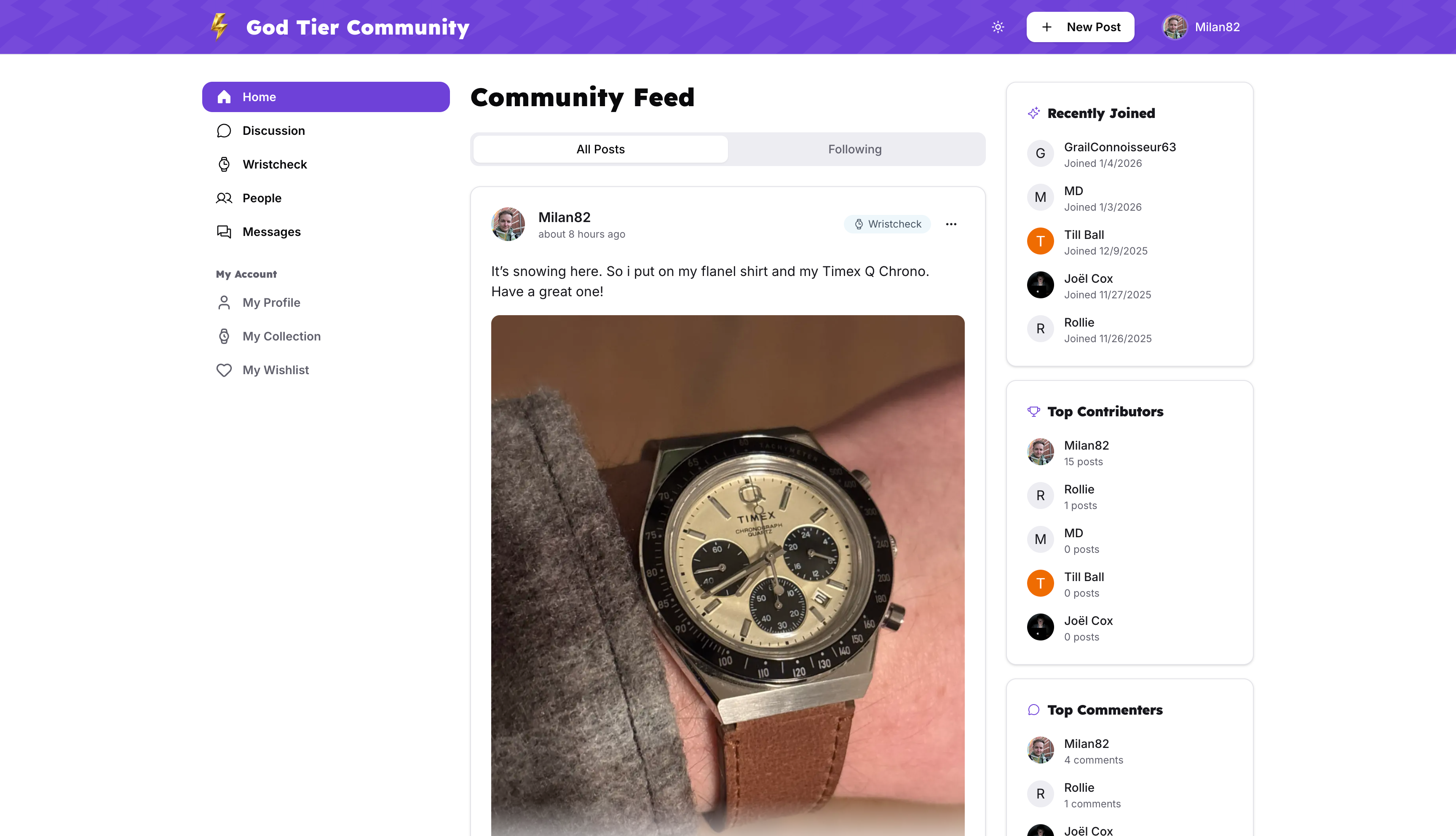 God Tier Community - Screenshot 2 showing product features and functionality