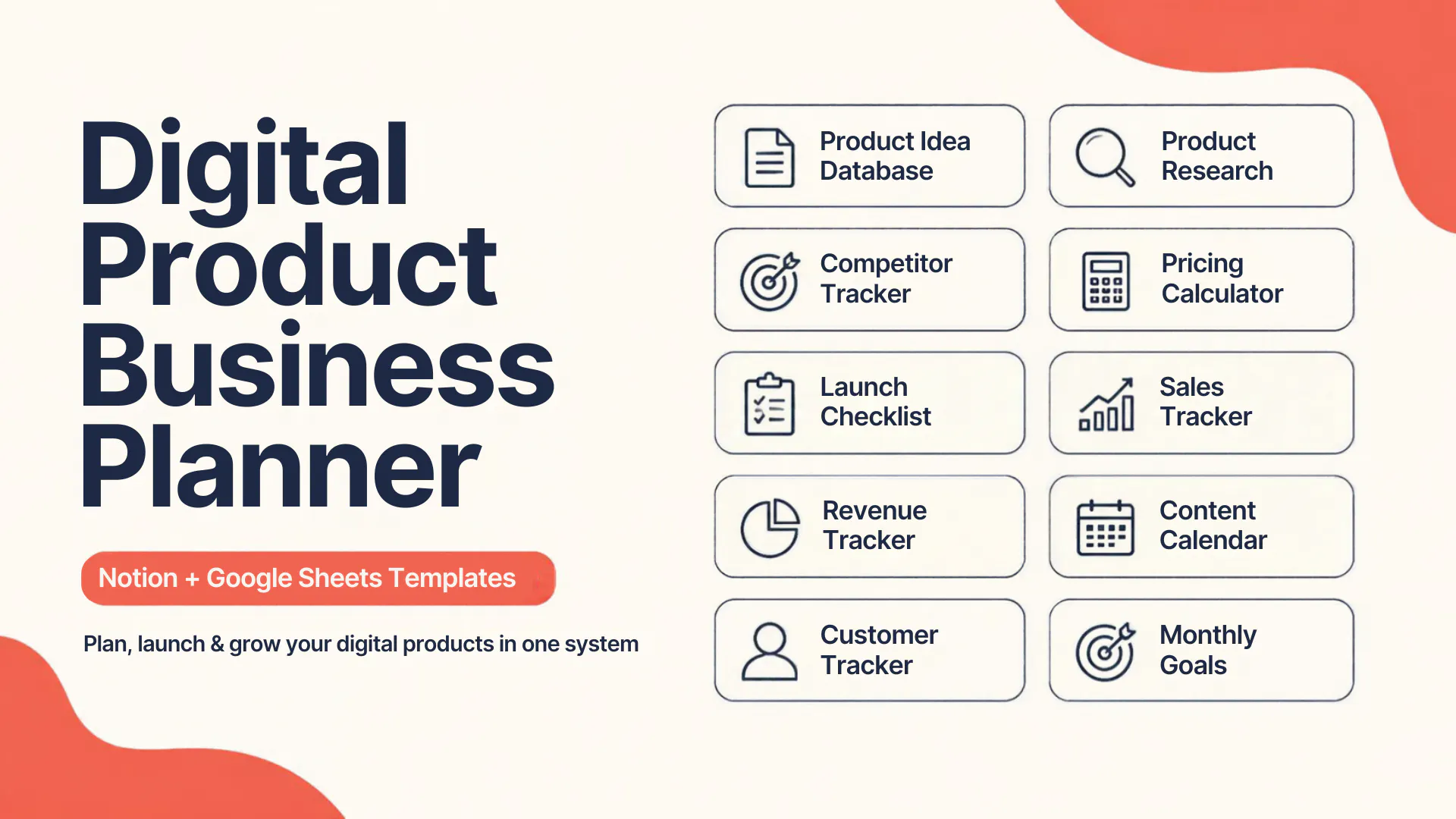 Digital Product Business Planner  gallery image