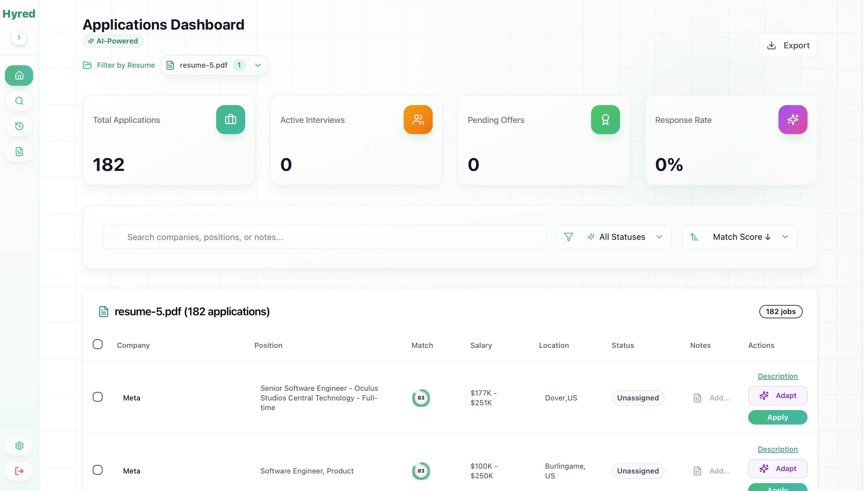 HyredAI - Land Your Job 10x Faster. gallery image