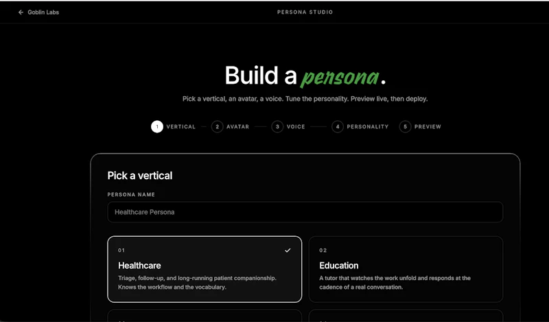 Goblin Labs — AI personas  screenshot 4