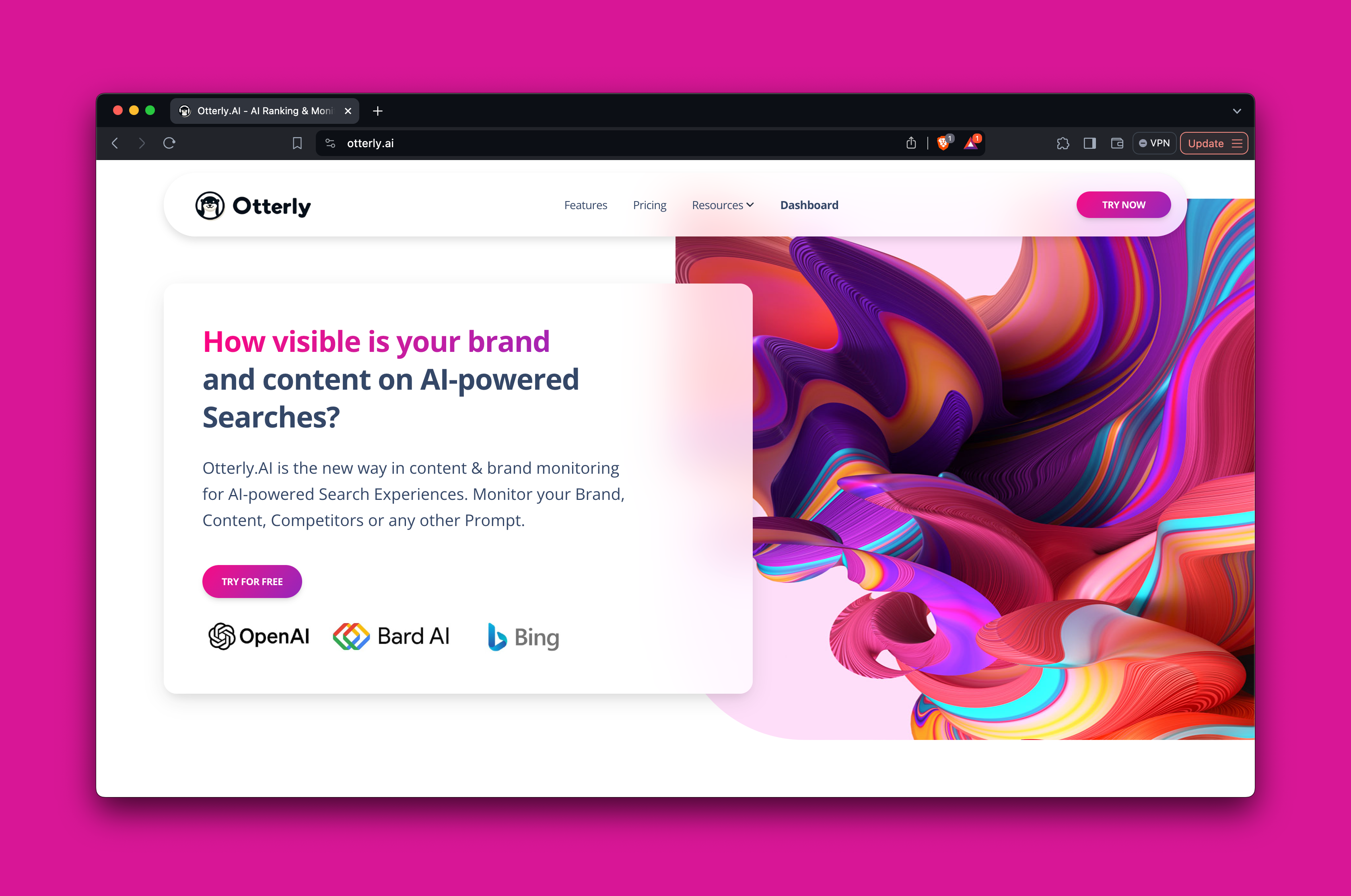 startuptile Otterly.ai-How visible is your brand and content on AI Searches?