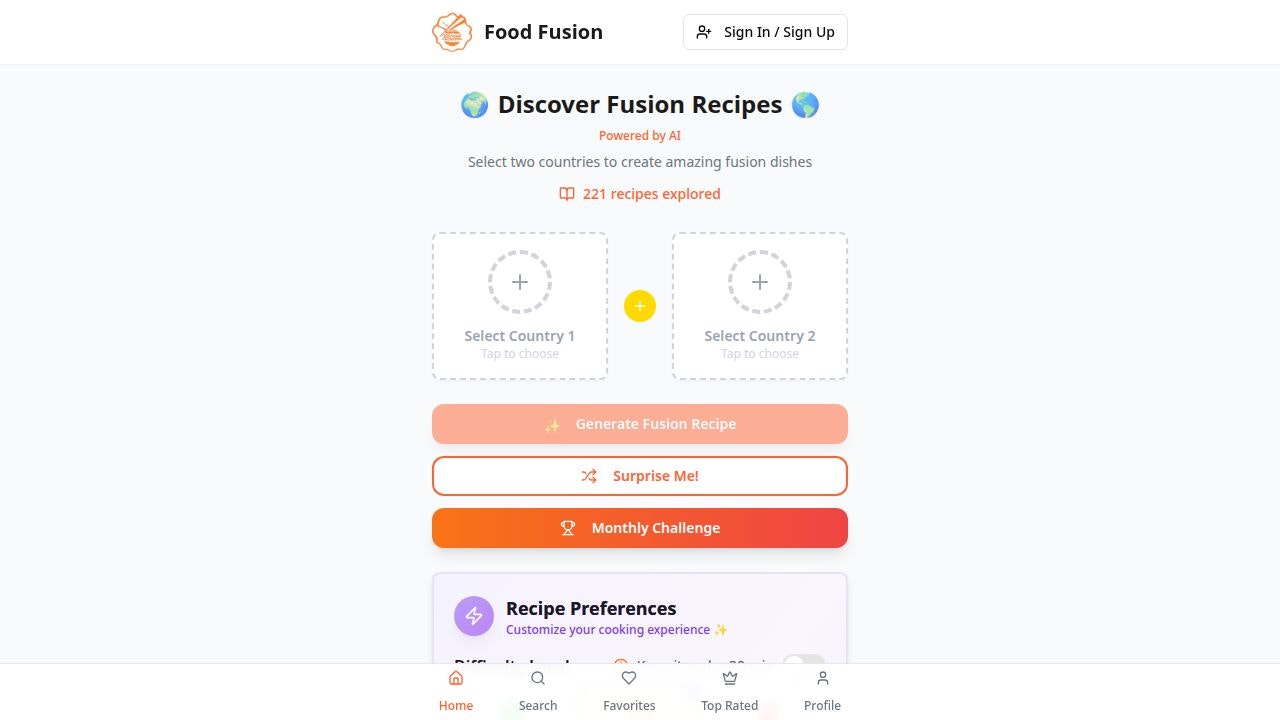 Food Fuson App