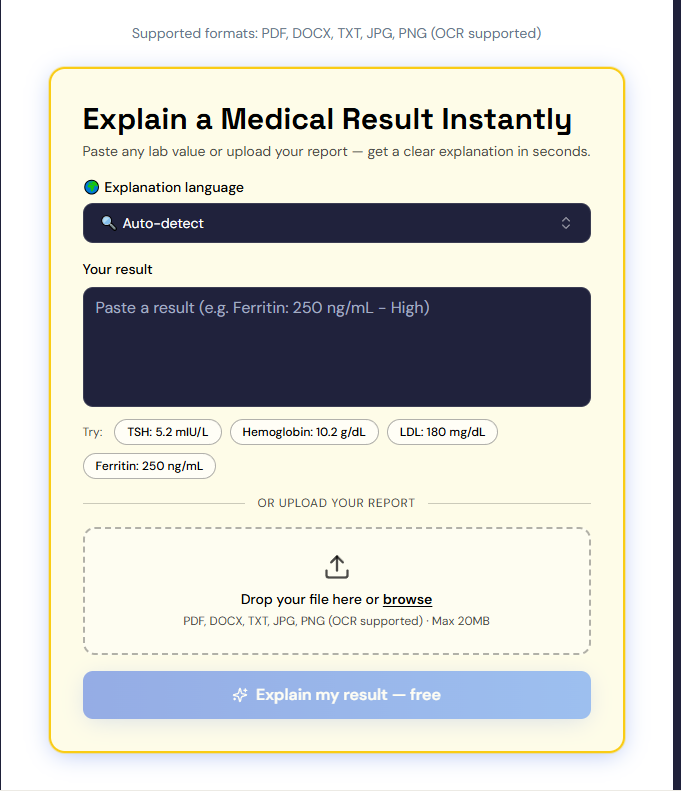 Medical Report Translator gallery image
