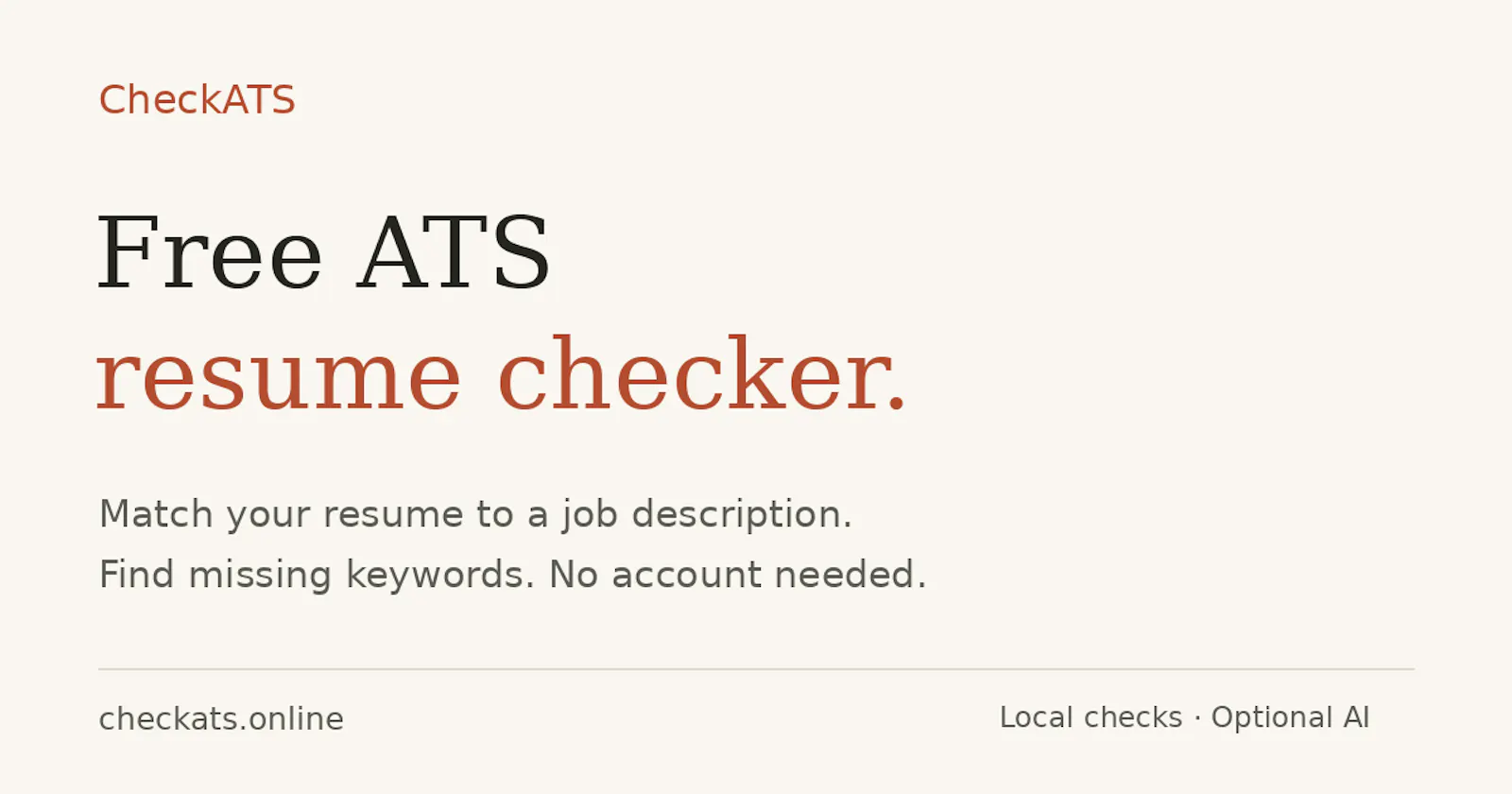 CheckATS screenshot 1