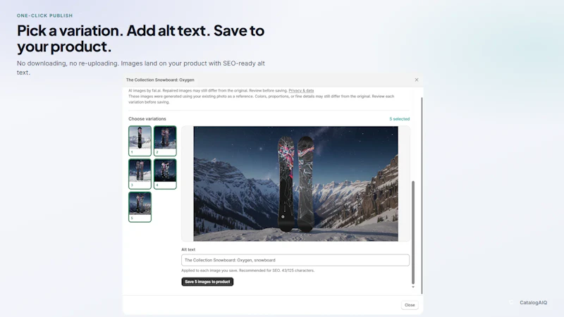 CatalogAIQ screenshot 4