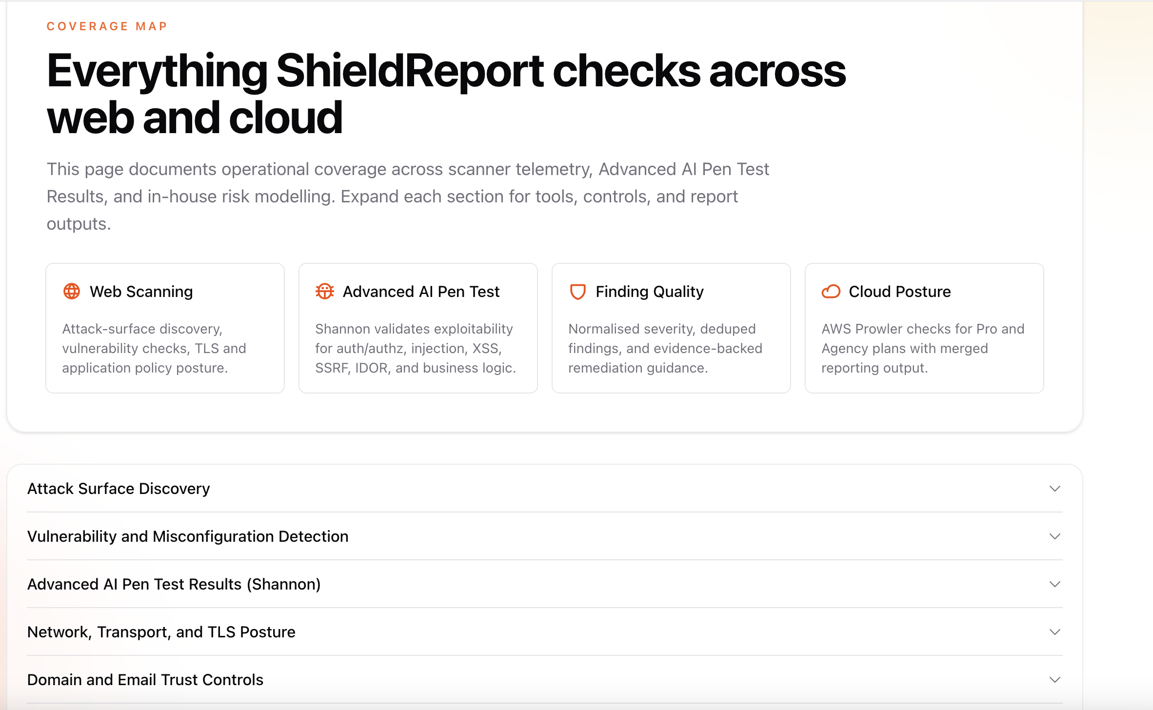 ShieldReport - Screenshot 2 showing product features and functionality