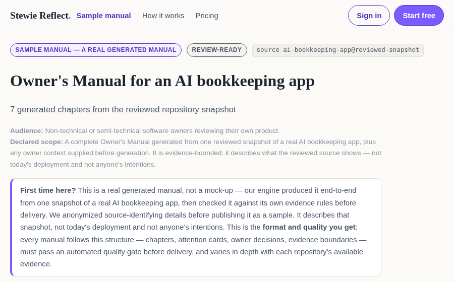 Stewie Reflect gallery image