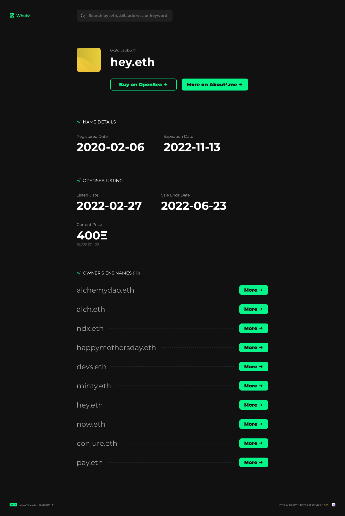 Whois³ gallery image