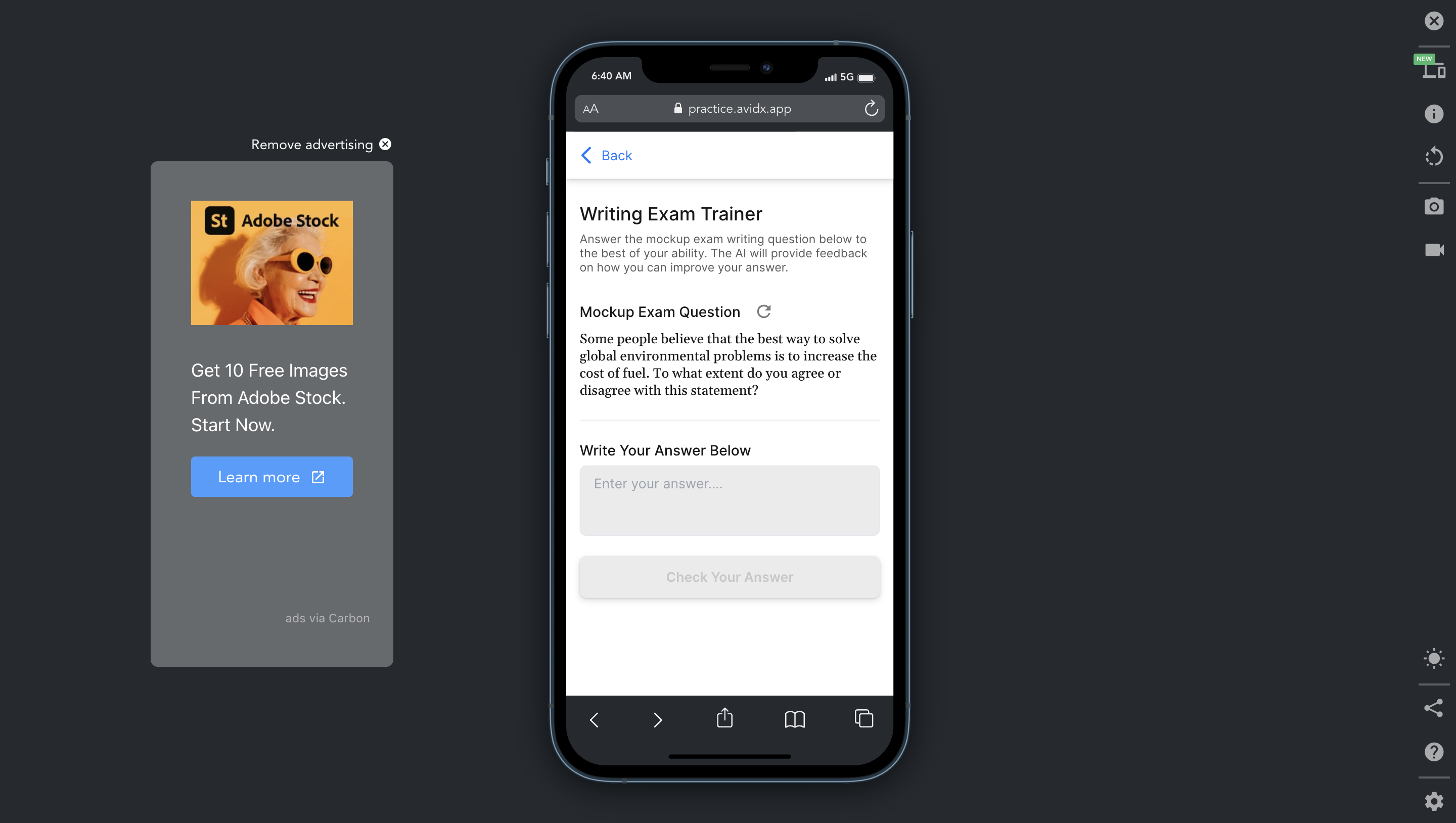 وسائط AVIDX - رفع مستوى لغتك الإنجليزية باستخدام الذكاء الاصطناعى - تقديم ميزات شريك التحدث وامتحان AI AI 4
