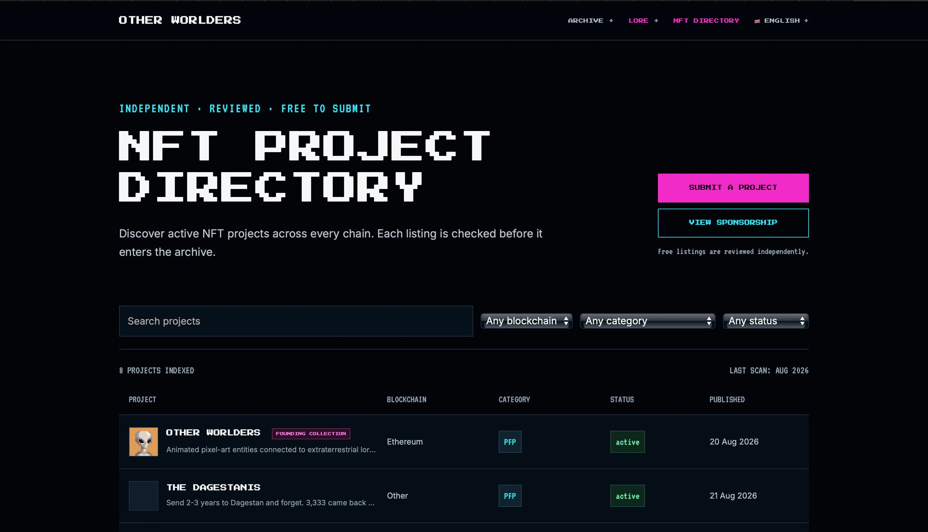 Other Worlders NFT Directory gallery image
