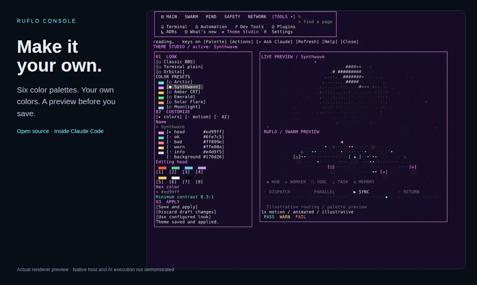 Ruflo Console screenshot 6