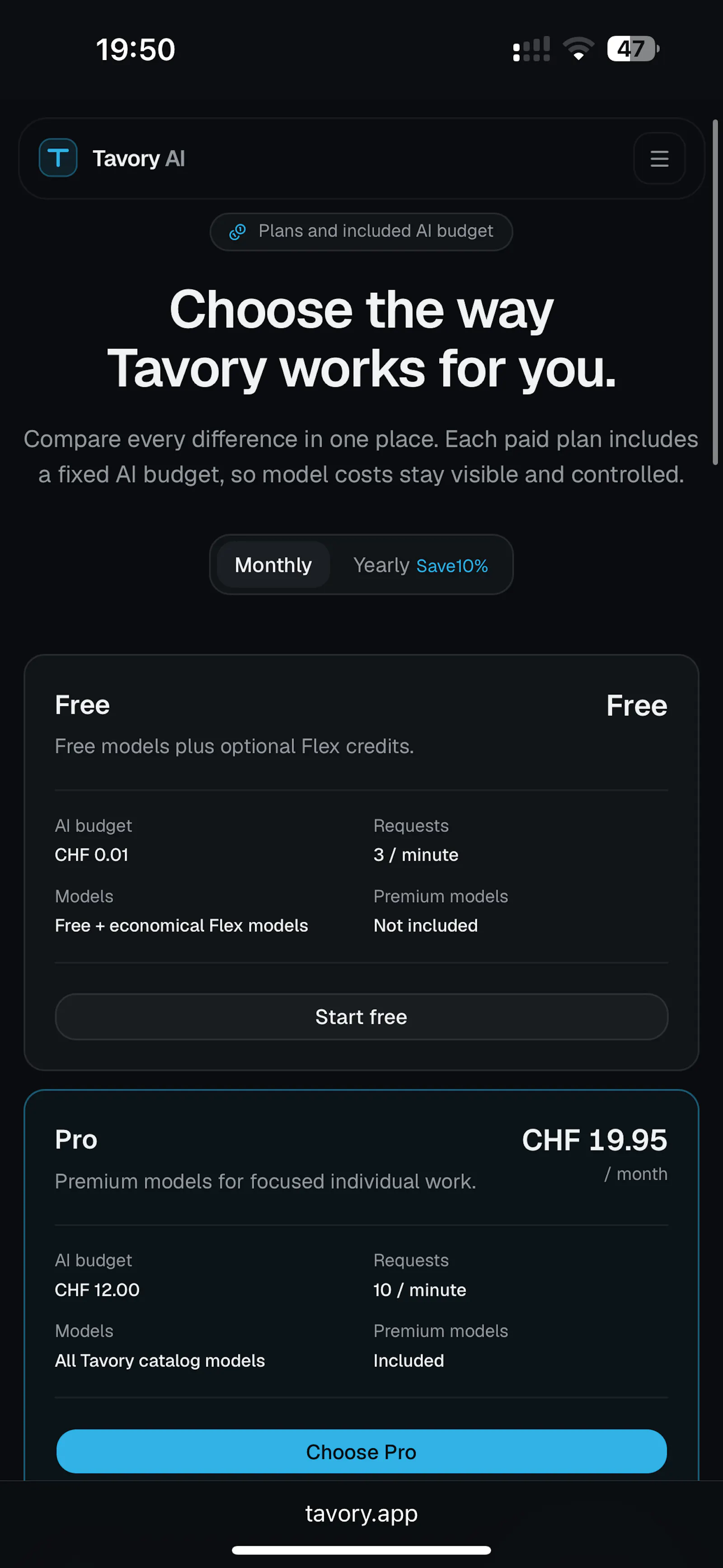 Tavory screenshot 5