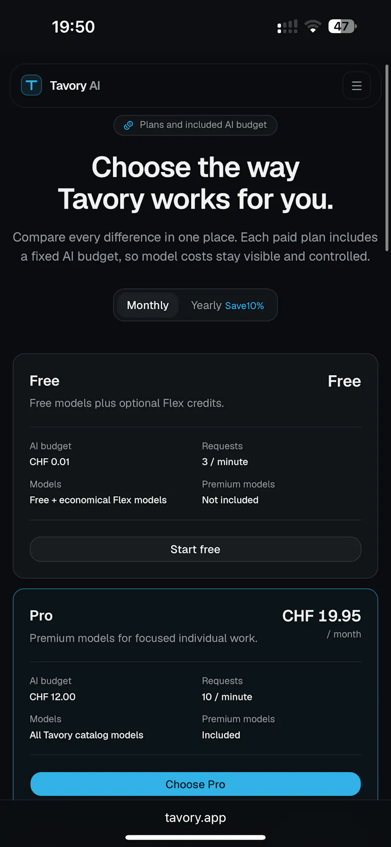 Tavory screenshot 5