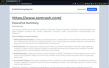 AI SEO Ranking Reports gallery image