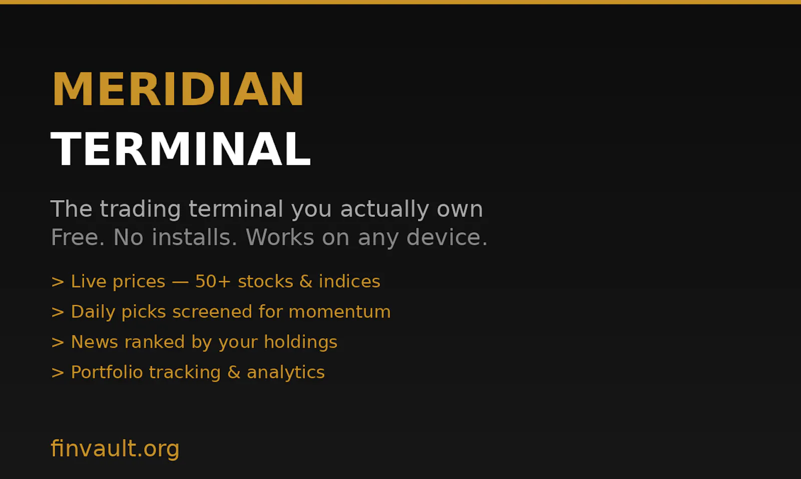 Meridian Terminal screenshot 1