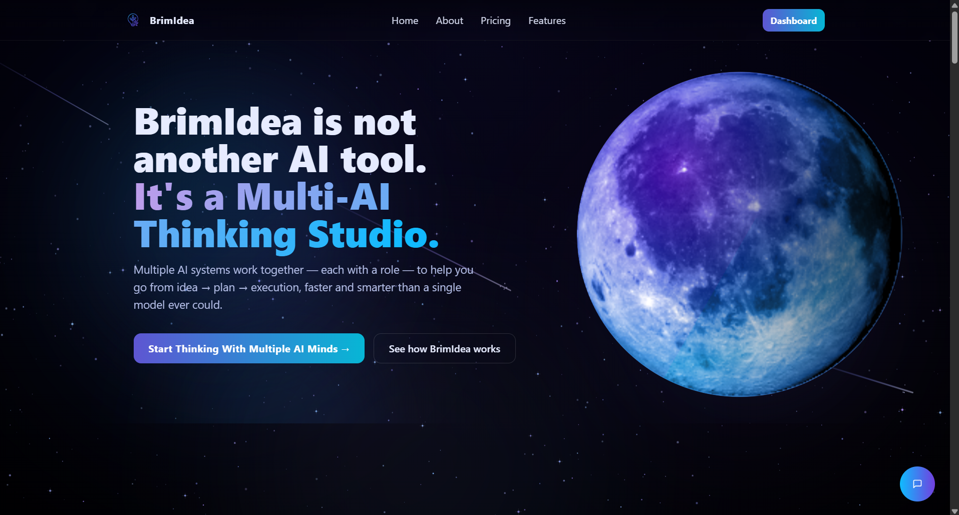 BrimIdea  - Main product screenshot demonstrating key features and user interface