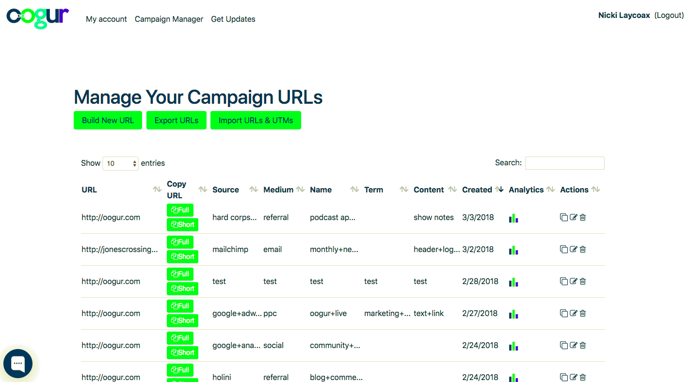 Oogur - UTM Tag Manager & Link Builder gallery image