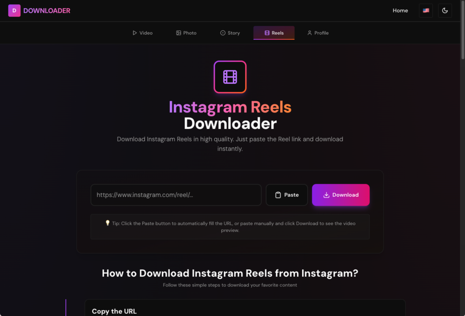 ForInstagram - Main product screenshot demonstrating key features and user interface