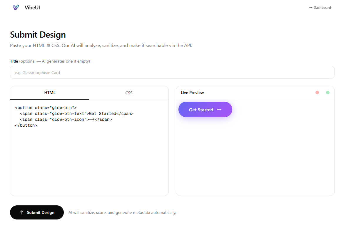 VibeUI gallery image