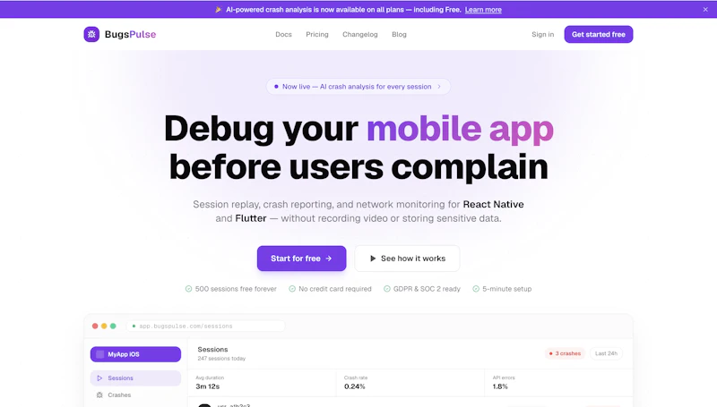 BugsPulse screenshot 1