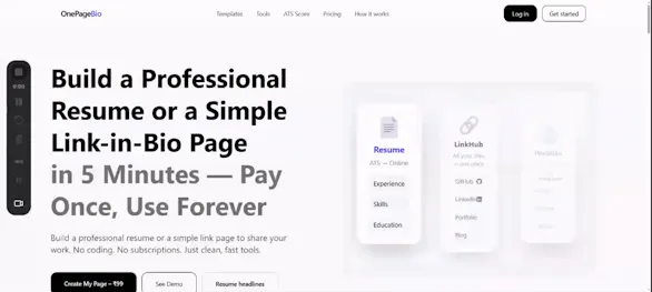ONEPAGEBIO gallery image