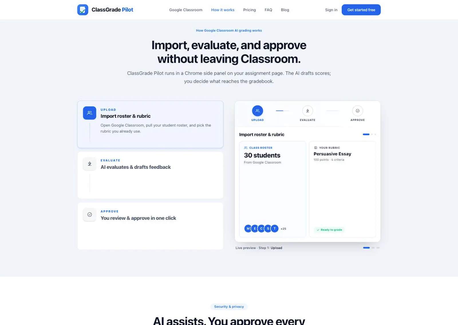 ClassGrade Pilot screenshot 2