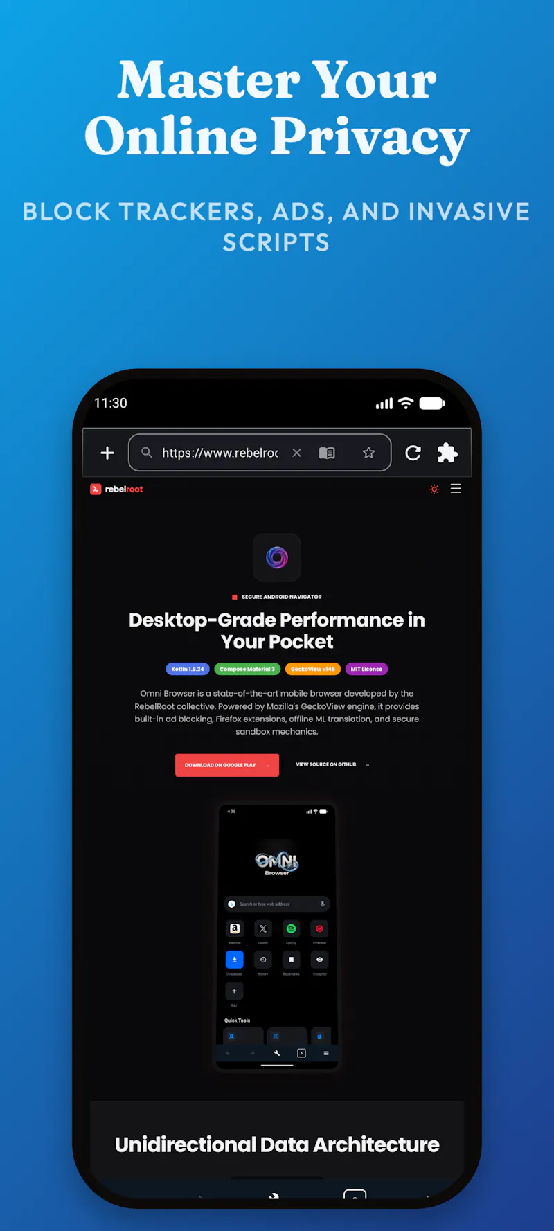 Omni Browser screenshot 8