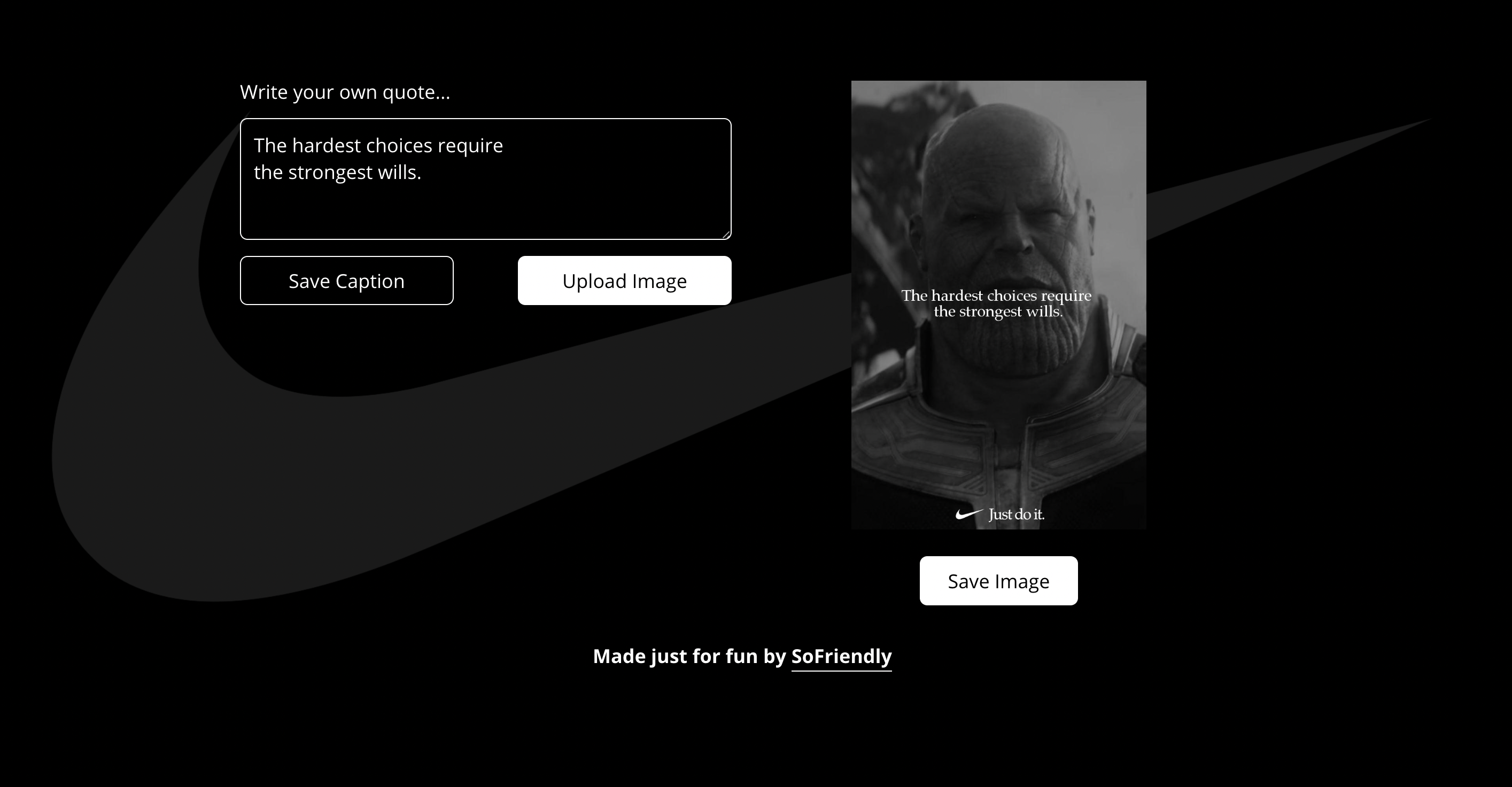 Nike Ad Generator gallery image