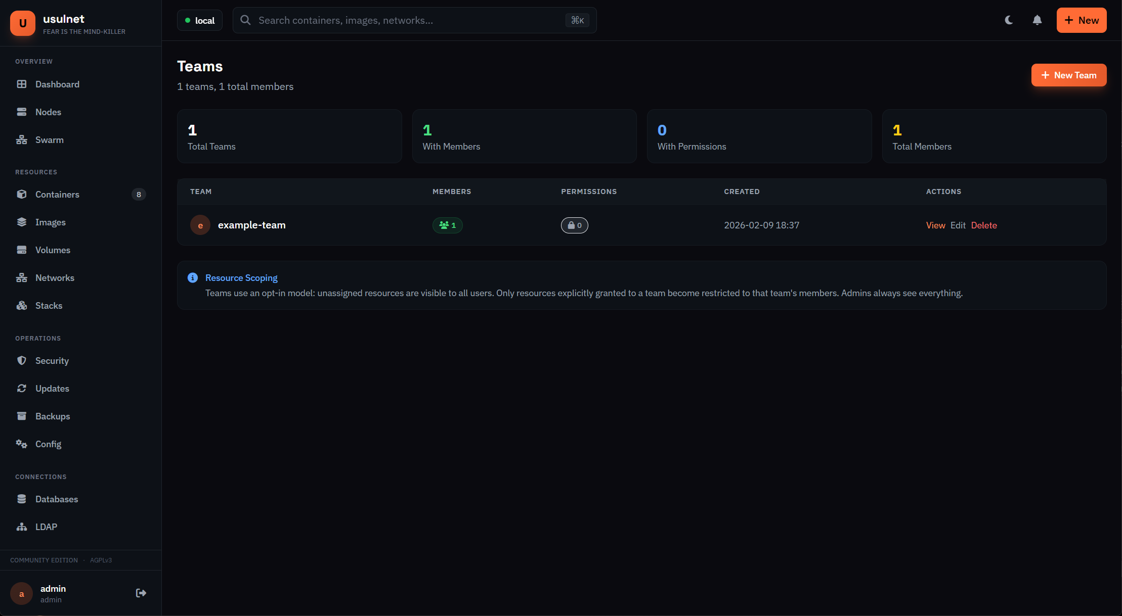 usulnet — DevOps & SysAdmins UI gallery image