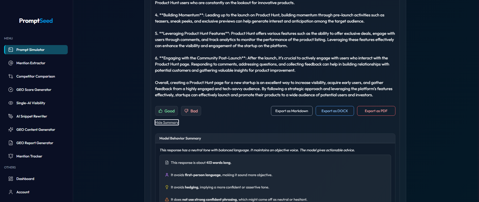 PROMPTSEED - Googleだけでなく、AIの回答にランク付けされます。メディア2
