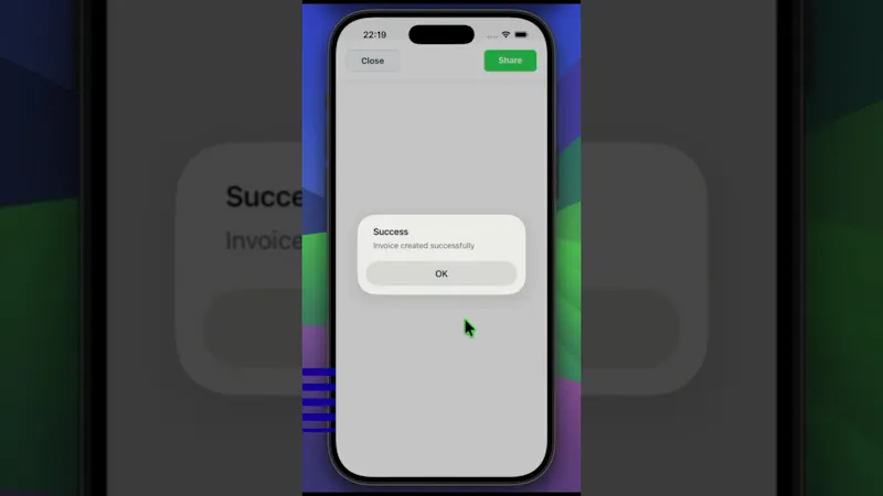 Invoiciz screenshot 1 (video preview)