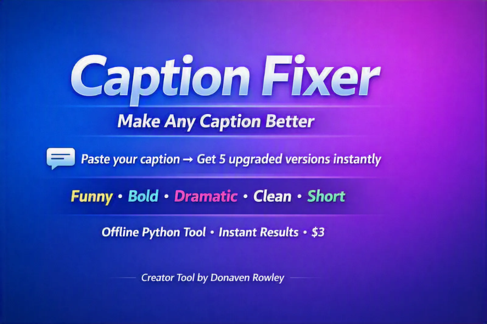 Caption Fixer screenshot 1