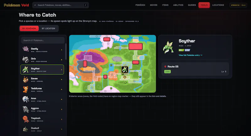 Pokémon Void Wiki screenshot 5