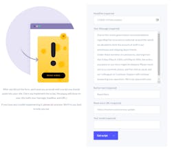 Free COVID-19 Notification Popup gallery image