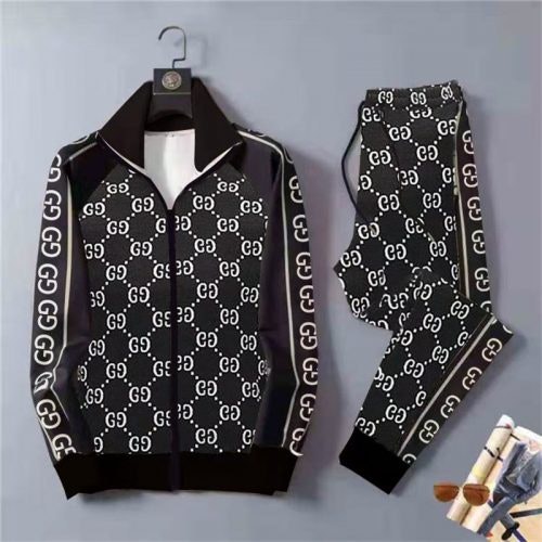 New Men 3D Plaid Sports Gentlemen Sets