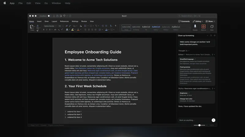 Grok by SpaceXAI for Word screenshot 3